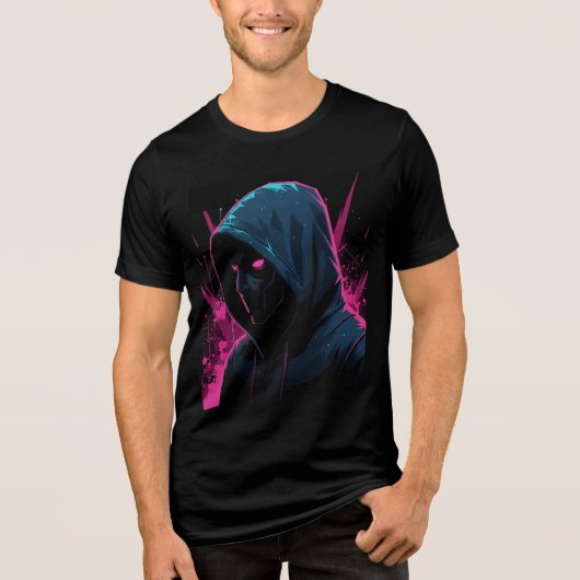 Programmeersticker - Leuke code- en techdesign Tri-Blend Shirt (Voorkant)