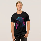 Programmeersticker - Leuke code- en techdesign Tri-Blend Shirt (Voorkant volledig)