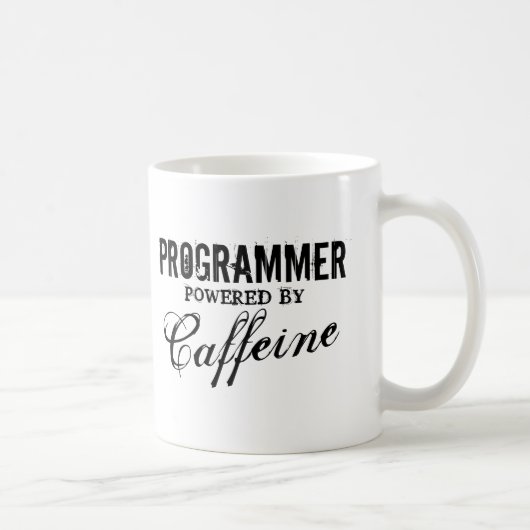 Programmeerstroom door cafeïnekoffie-mok koffiemok (Rechts)