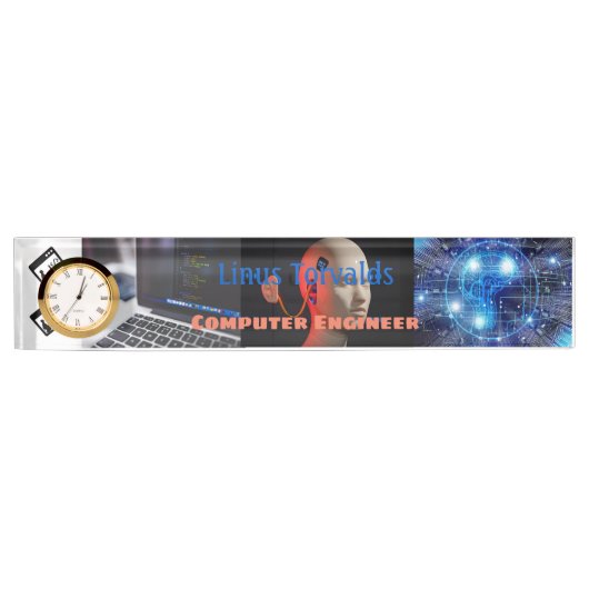 Programmeertaalcomputertechnicus Naambordje (Voorkant)