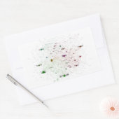 Programmeertalen beïnvloeden grafiek rechthoekige sticker (Envelop)