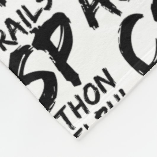 Programmeertalen, computertalen, code fleece deken (Hoek)