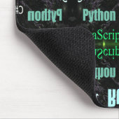 Programmeertalen Patroon Groen Muismat (Hoek)