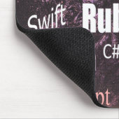 Programmeertalen Patroon Roze Muismat (Hoek)