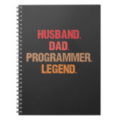 Programmeervader IT Nerd Admin Coder Vader Compute Notitieboek (Voorkant)