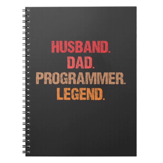 Programmeervader IT Nerd Admin Coder Vader Compute Notitieboek (Voorkant)