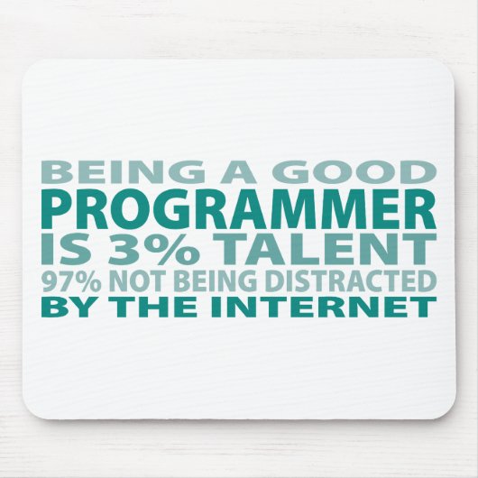 Programmer 3% Talent Muismat (Voorkant)