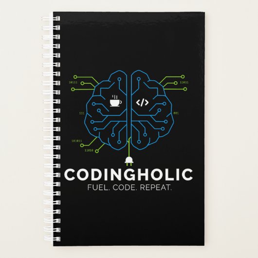 Programmer Brain Coding Daily Planner (Voorkant)