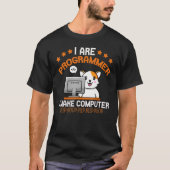 Programmer Cat Animal Coding Squad Engineer T-shirt (Voorkant)