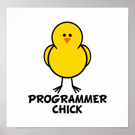 Programmer Chick Poster (Voorkant)