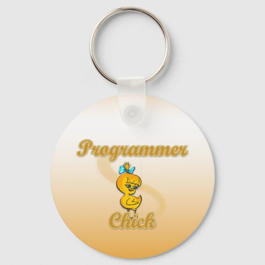 Programmer Chick Sleutelhanger (Voorkant)