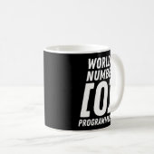 Programmer Codering World's Number 0 Programmer Koffiemok (Voorkant rechts)