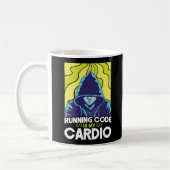 Programmer Coding Running Code is Mijn Cardio Koffiemok (Links)