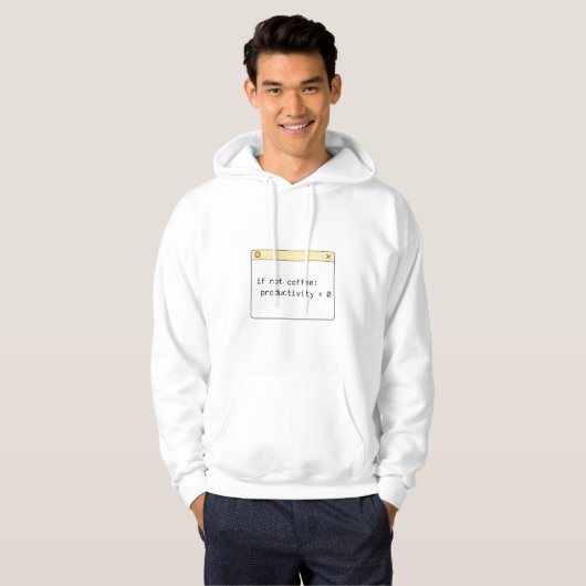 Programmer Coffee Code Hoodie | Als geen koffie (Voorkant volledig)