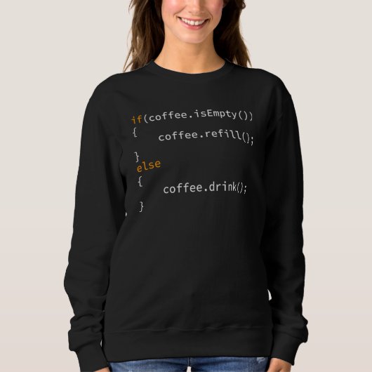 Programmer Coffee For Coders Trui (Voorkant)