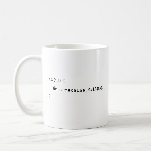 Programmer Coffee Mok - als de koffie leeg is (Links)