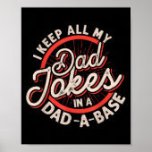 Programmer Dad Nerdy Father Database Geeky Dad Jok Poster (Voorkant)