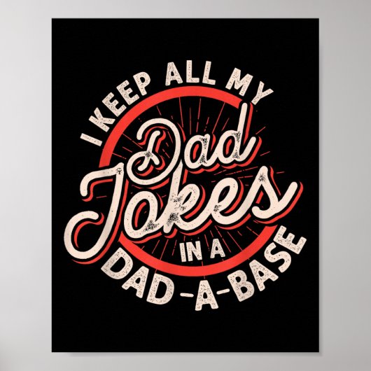 Programmer Dad Nerdy Father Database Geeky Dad Jok Poster (Voorkant)