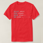 Programmer Database Funny SQL Query T-shirt (Design voorkant)