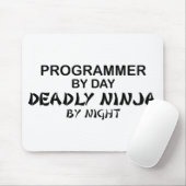 Programmer Deadly Ninja bij nacht Muismat (Met muis)