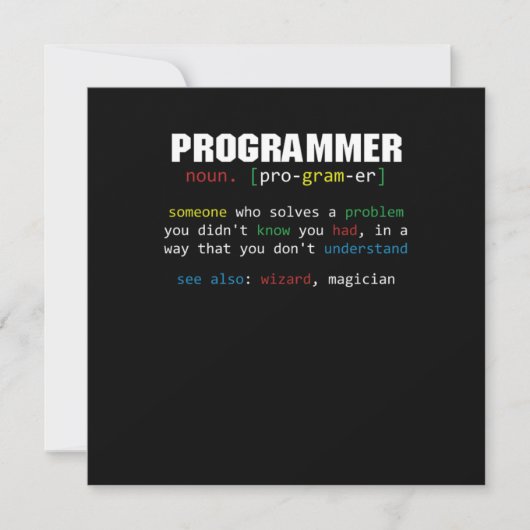 Programmer Definition Coder Programming Coding Gif Kaart (Voorkant)