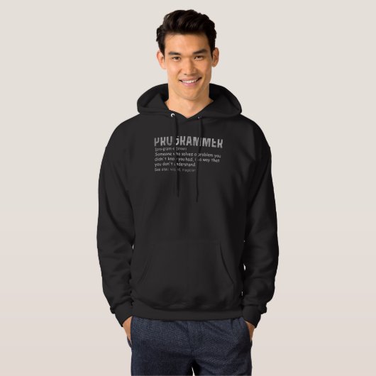 Programmer Definition Computer Science Codering IT Hoodie (Voorkant volledig)