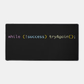 Programmer Developer Coding Humor Try Again Loop Bureaumat (Voorkant)