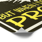 Programmer die ik niet altijd mijn code test poster (Hoek)