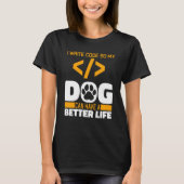 Programmer Dog Software Engineer - Codering progra T-shirt (Voorkant)