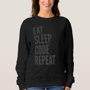 Programmer Eat Sleep Code Herhalen Trui