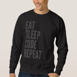 Programmer Eat Sleep Code Herhalen Trui