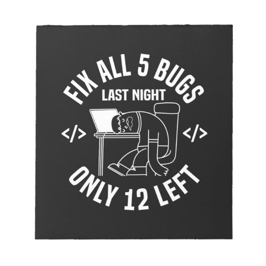 Programmer Fix alle 5 buisjes Notitieblok (Voorkant)