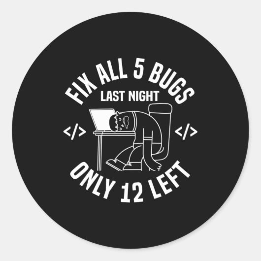 Programmer Fix alle 5 buisjes Ronde Sticker (Voorkant)
