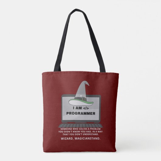 Programmer Funny Definition Tote Bag (Achterkant)