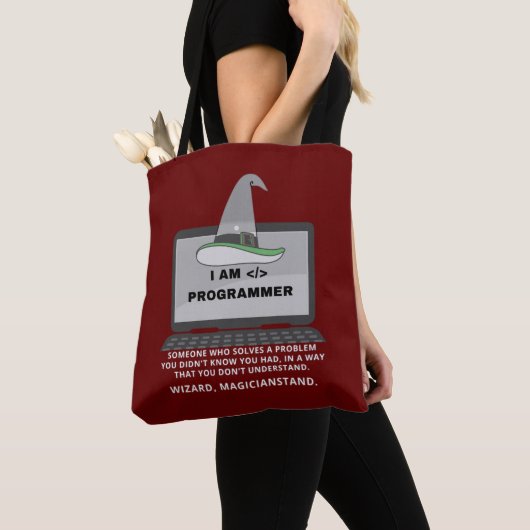 Programmer Funny Definition Tote Bag (Dichtbij)