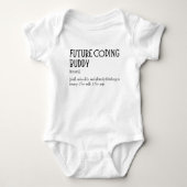Programmer Future Coding Buddy Funny Developer Romper (Voorkant)