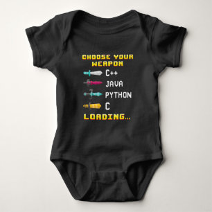 Programmer Geek Java C Python Computer IT Nerd Romper