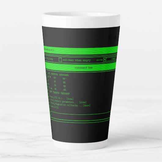 Programmer Green Terminal Latte Mok (Voorkant)