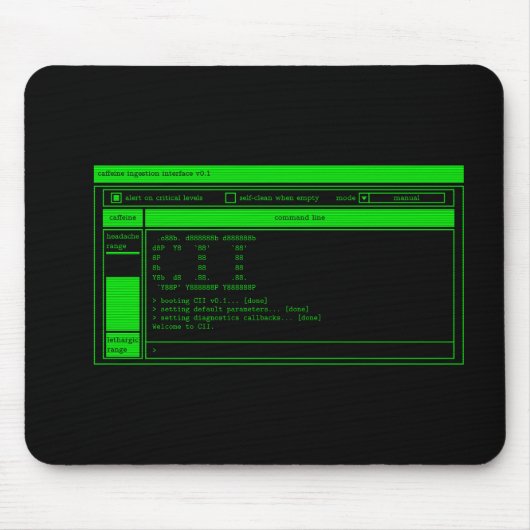 Programmer Green Terminal Muismat (Voorkant)