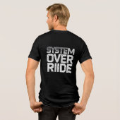 Programmer Hacker Design Tri-Blend Shirt (Achterkant volledig)