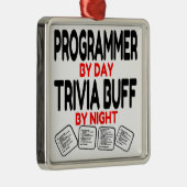Programmer houdt van het spelen Trivia Metalen Ornament (Rechts)
