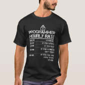Programmer Hourly Rate Funny Gift for Men Labour R T-shirt (Voorkant)