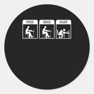 Programmer Life Programming Codeur Cadeaucode Cade Ronde Sticker