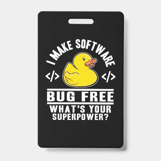 Programmer maakt software gratis badge (Voorzijde)