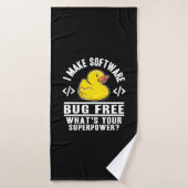 Programmer maakt software gratis badhanddoek (Badhanddoek)