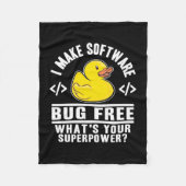 Programmer maakt software gratis fleece deken (Voorkant)
