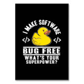 Programmer maakt software gratis kaart (Voorkant)