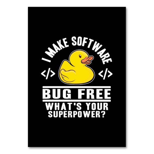 Programmer maakt software gratis kaart (Voorkant)