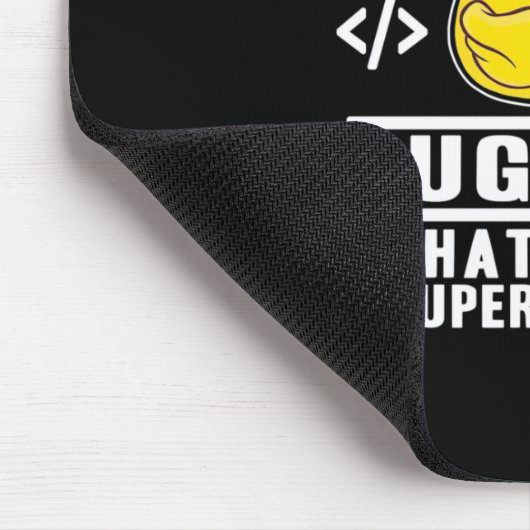 Programmer maakt software gratis muismat (Hoek)