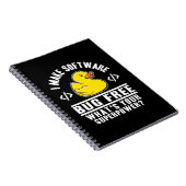 Programmer maakt software gratis notitieboek (Rechterzijde)